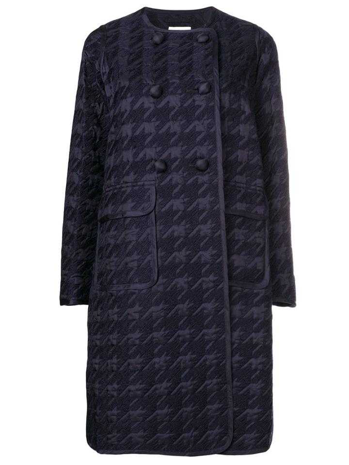 Comme Des Garçons Noir Kei Ninomiya Houndstooth Double-breasted Coat -