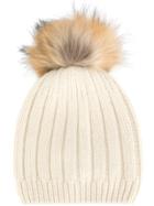 Joseph Pompom Hat - White