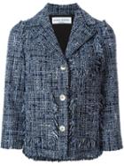 Sonia Rykiel Tweed Jacket, Women's, Size: 38, Blue, Cotton/linen/flax/polyamide/silk
