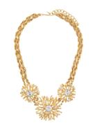 Kenneth Jay Lane Vintage 1990's Sunburst Necklace - Gold
