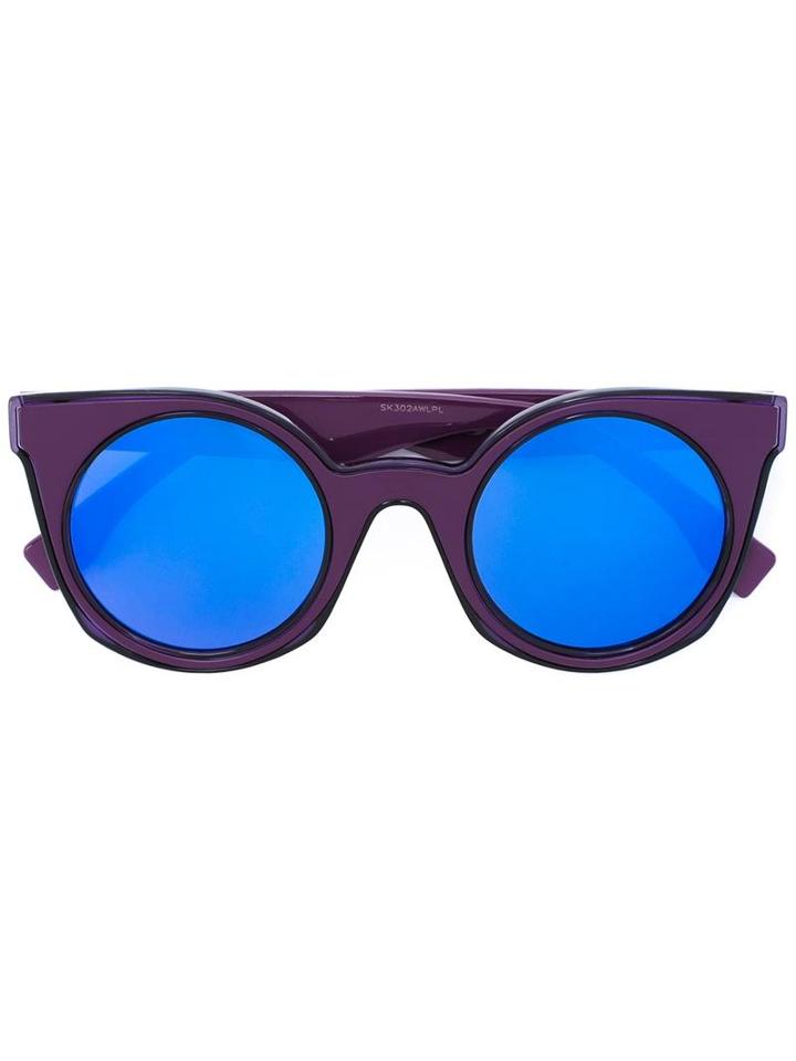 Fendi Round Frame Sunglasses, Adult Unisex, Pink/purple, Acetate