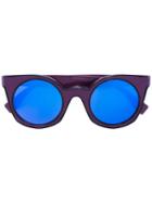 Fendi Round Frame Sunglasses, Adult Unisex, Pink/purple, Acetate