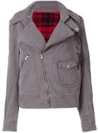 Vivienne Westwood Denim Biker Jacket - Grey