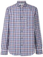 Paul Smith Checked Pocket Shirt - Blue