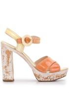 Prada Vintage 2000's Platform Sandals - Yellow