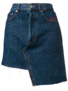 Forte Dei Marmi Couture Asymmetric Denim Skirt - Blue