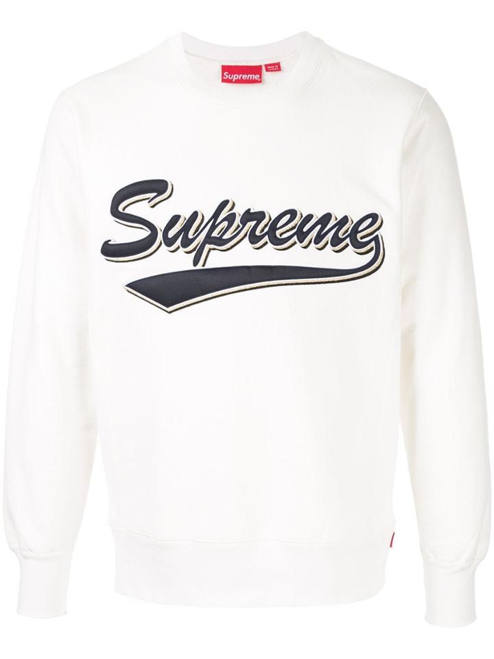 Supreme Logo Sweatshirt - White