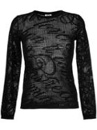 Kenzo - Pointelle Jumper - Women - Cotton - L, Black, Cotton