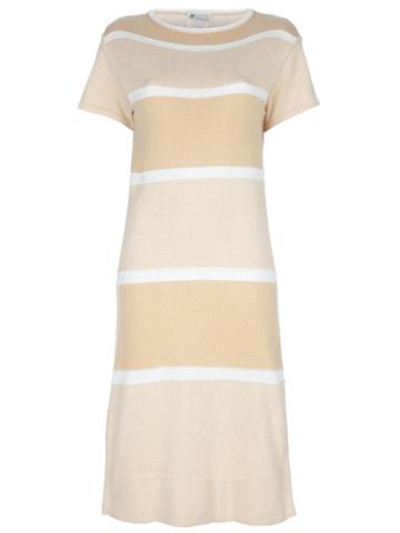 Courrèges Pre-owned Striped Dress - Neutrals
