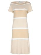 Courrèges Pre-owned Striped Dress - Neutrals