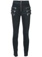 Unravel Project Skinny Textured Trousers - Blue