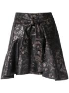 Andrea Bogosian Palace Leather Skirt - Black
