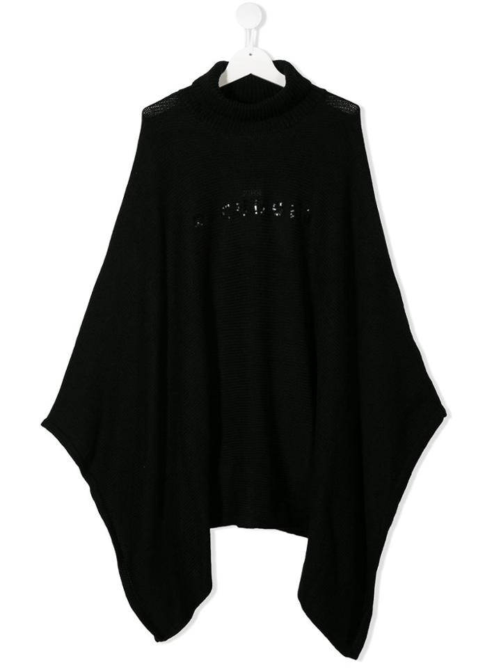 John Richmond Junior Oversized Fit Cape - Black