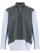 Comme Des Garçons Vintage Combo Polo Shirt - Blue