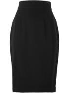 Thierry Mugler Vintage Pencil Skirt - Black