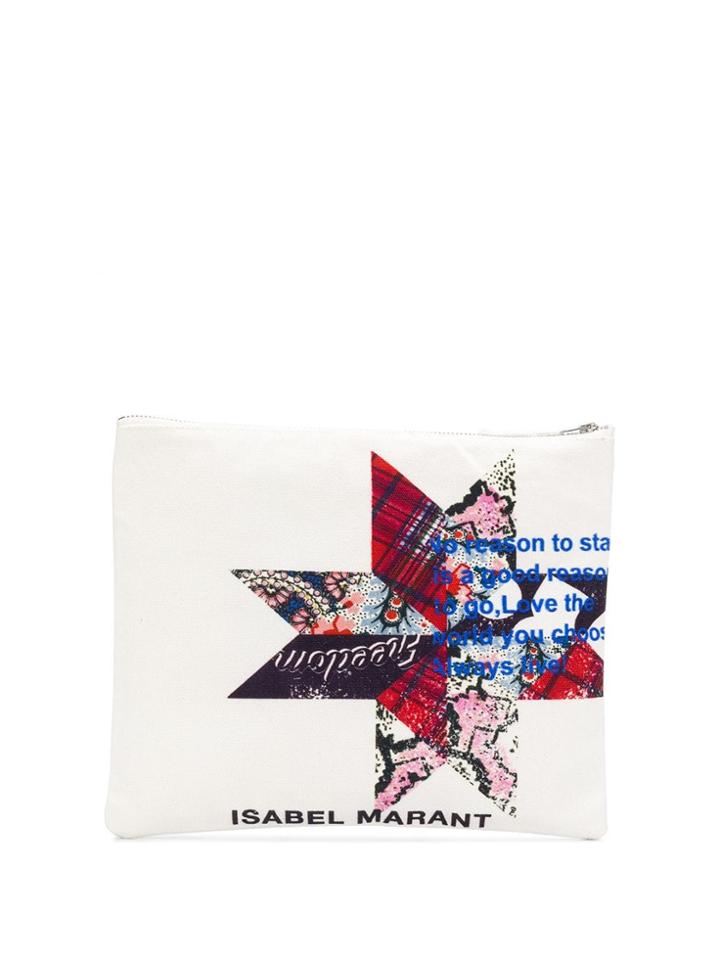 Isabel Marant Yenky Clutch - Neutrals