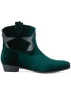 Marc Ellis Star Patch Ankle Boots - Green