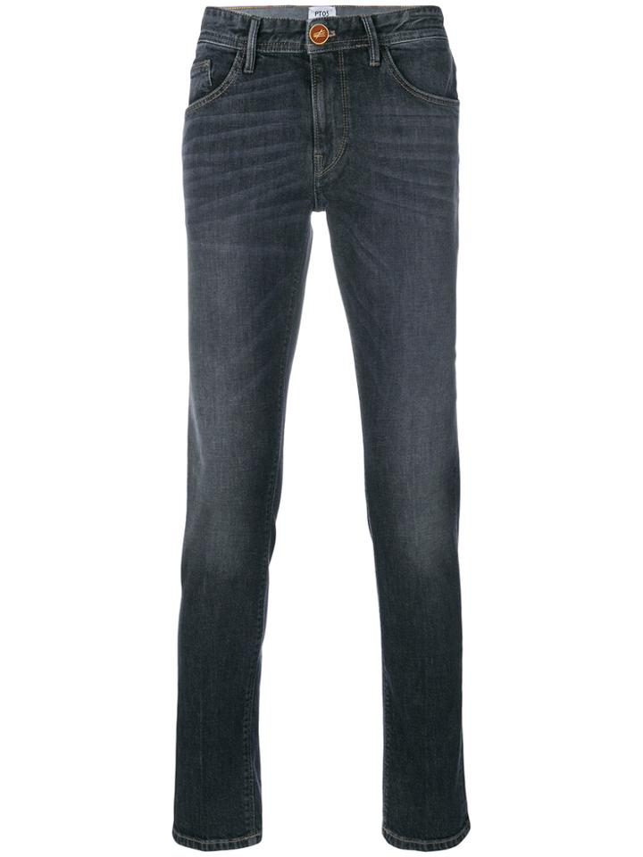 Pt05 Straight Leg Jeans - Black