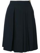 Chanel Pre-owned Pleated Skirt - Blue