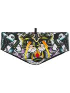 Dsquared2 Cartoon Print Swimming Trunks - Black