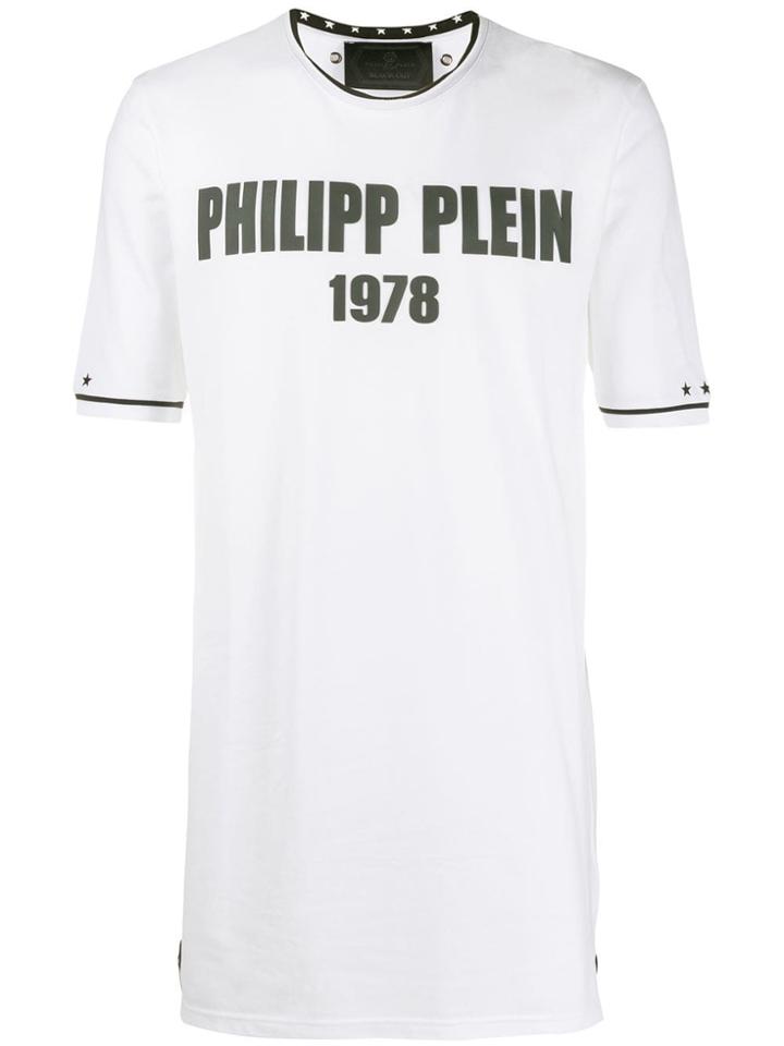 Philipp Plein Oversized Round Neck T-shirt - White