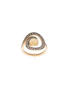 Noor Fares Diamanté Embellished Ring - Yellow & Orange