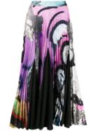 Marques'almeida Marble Effect Printed Skirt - Pink