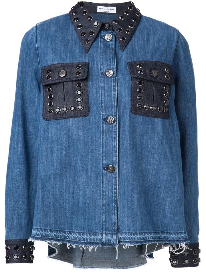 Sonia Rykiel 'domino' Denim Shirt