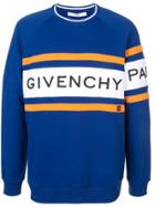 Givenchy Logo Print Sweatshirt - Blue