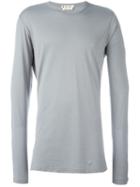 Marni Long Sleeve T-shirt, Men's, Size: 50, Grey, Cotton