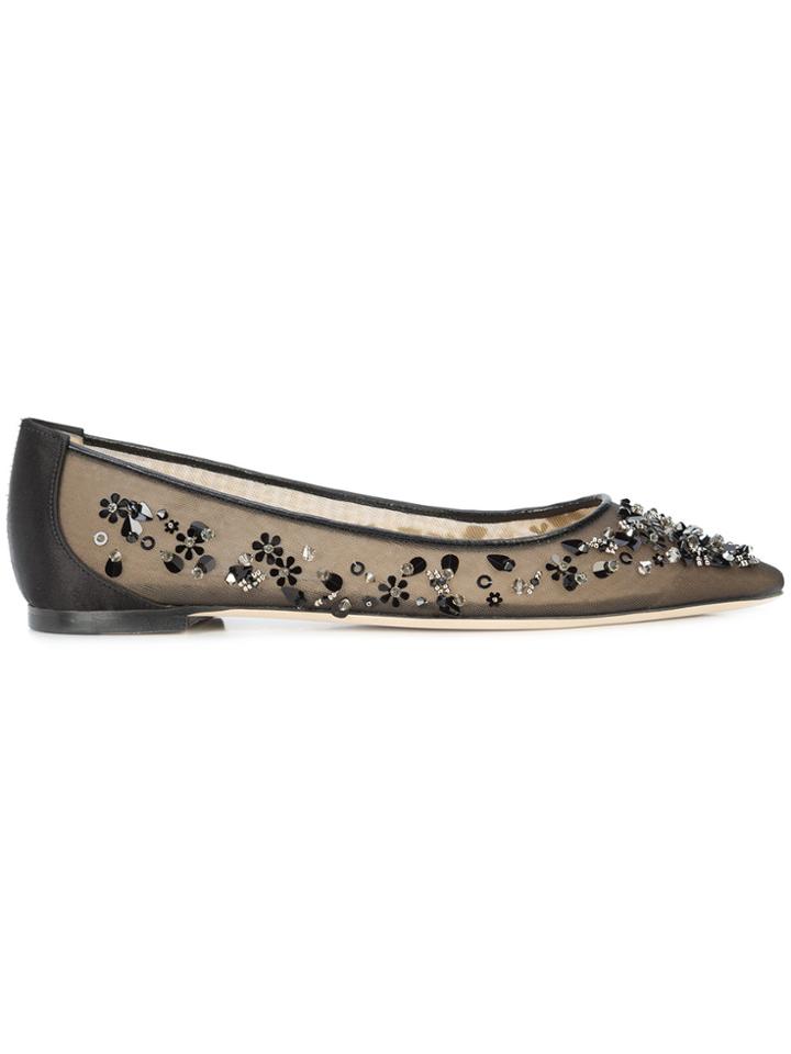 Jimmy Choo Romy Flat Ballerinas - Black