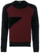 Versus Fluffy Crew Neck Jumper - Pink & Purple