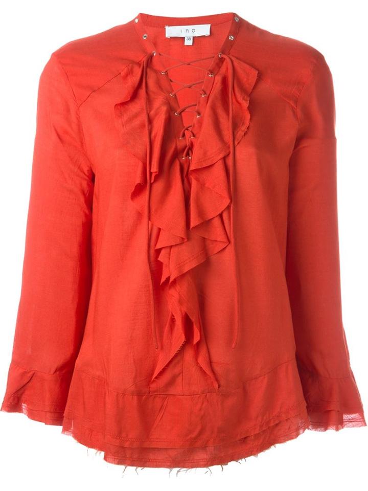 Iro 'finley' Blouse, Women's, Size: 42, Red, Viscose