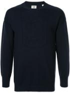 Kent & Curwen Logo Patch Sweater - Blue