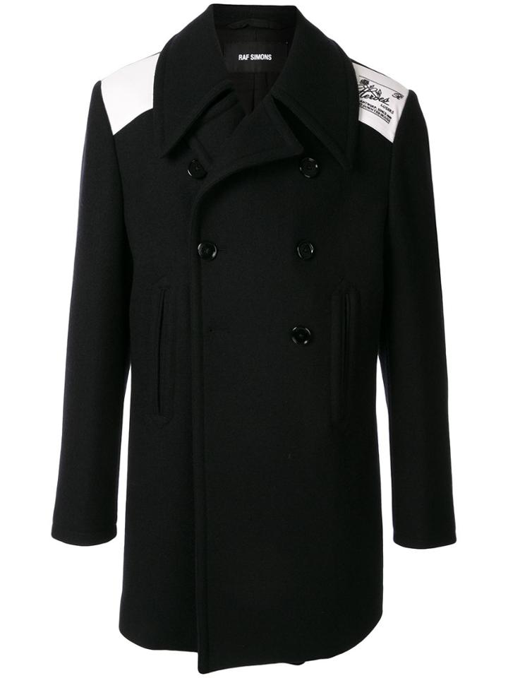 Raf Simons Heroes Patch Coat - Blue