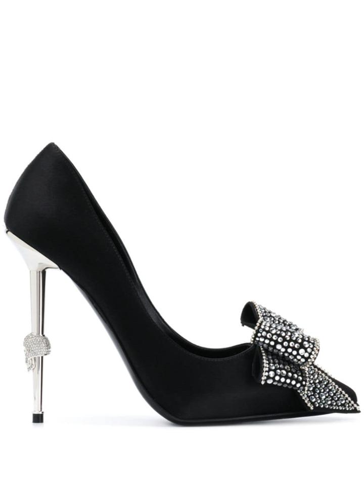 Philipp Plein Decollete Bow Pumps - Black