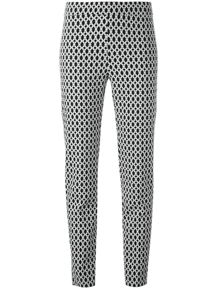 D.exterior Printed Leggings, Women's, Size: Large, Black, Cotton/polyamide/spandex/elastane
