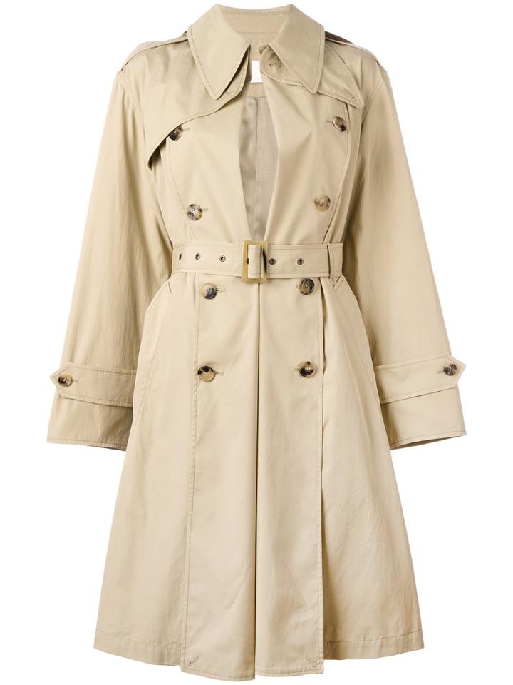 Maison Margiela Trench Coat, Women's, Size: 40, Nude/neutrals, Cotton/viscose