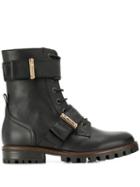 Anna Baiguera Lace-up Combat Boots - Black