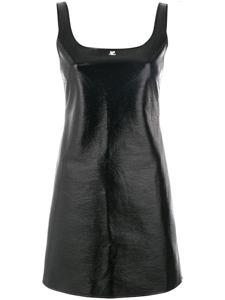 Courrèges High Shine Dress - Black