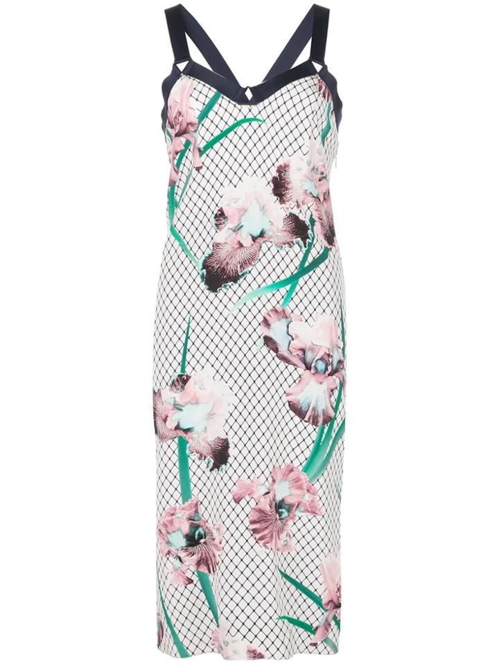 Fleur Du Mal Printed Midi Dress - White