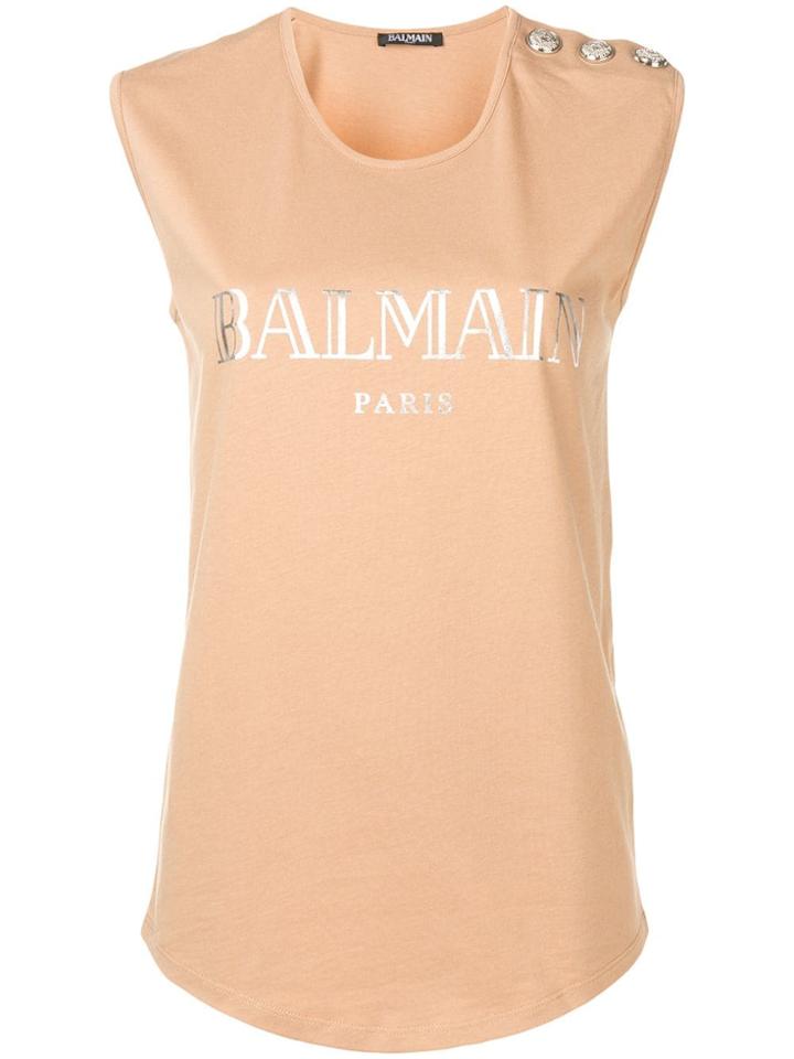Balmain Logo T-shirt - Neutrals