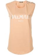 Balmain Logo T-shirt - Neutrals