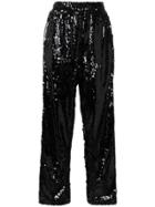 Faith Connexion Sequin Embellished Split Trousers - Black