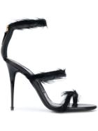 Tom Ford Feather Strap Sandals - Black