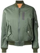 G.v.g.v. Classic Bomber Jacket, Women's, Size: 34, Green, Polyester