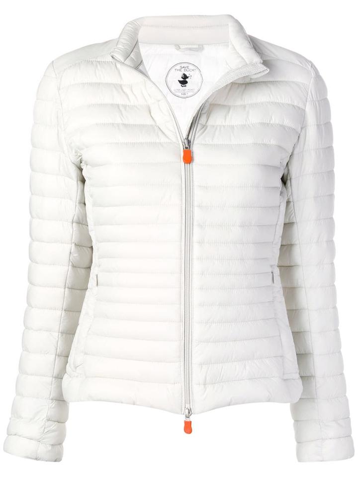Save The Duck Slim-fit Padded Jacket - Neutrals