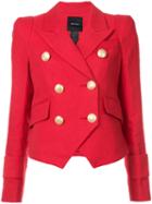 Smythe - Cadet Jacket - Women - Cotton/linen/flax/acetate/cupro - 6, Red, Cotton/linen/flax/acetate/cupro