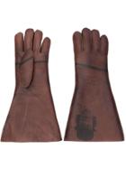 Undercover Printed Midi Gloves - Brown