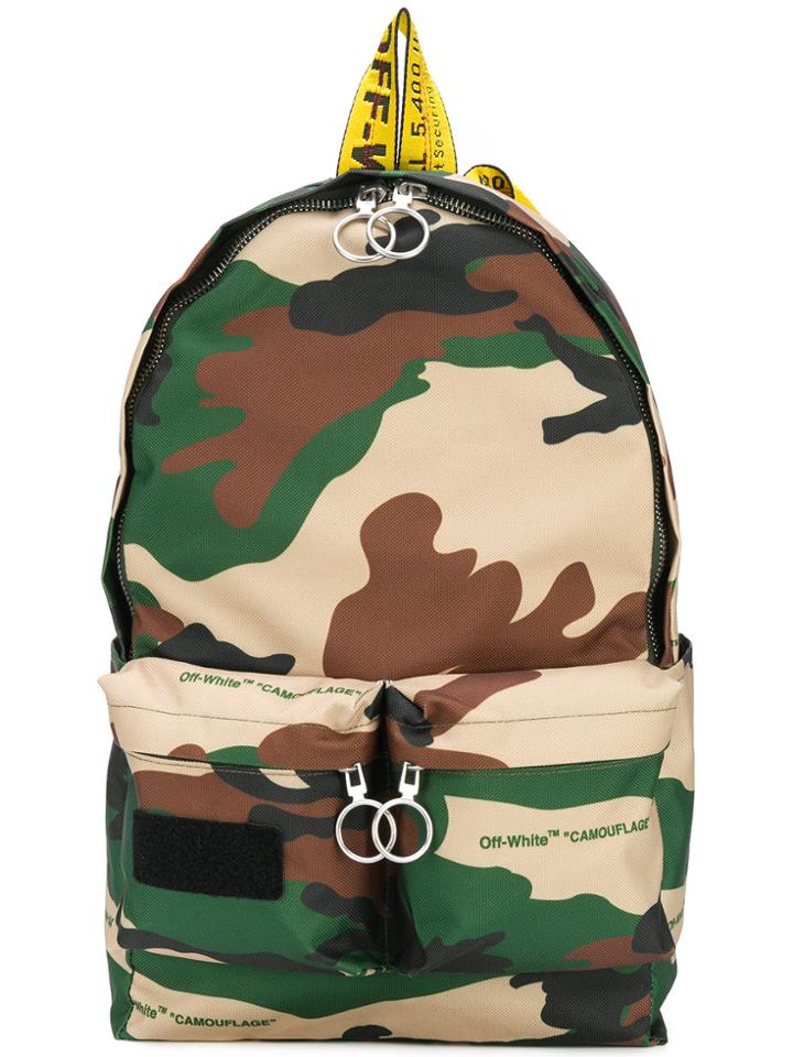Off-white Camouflage Backpack - Multicolour